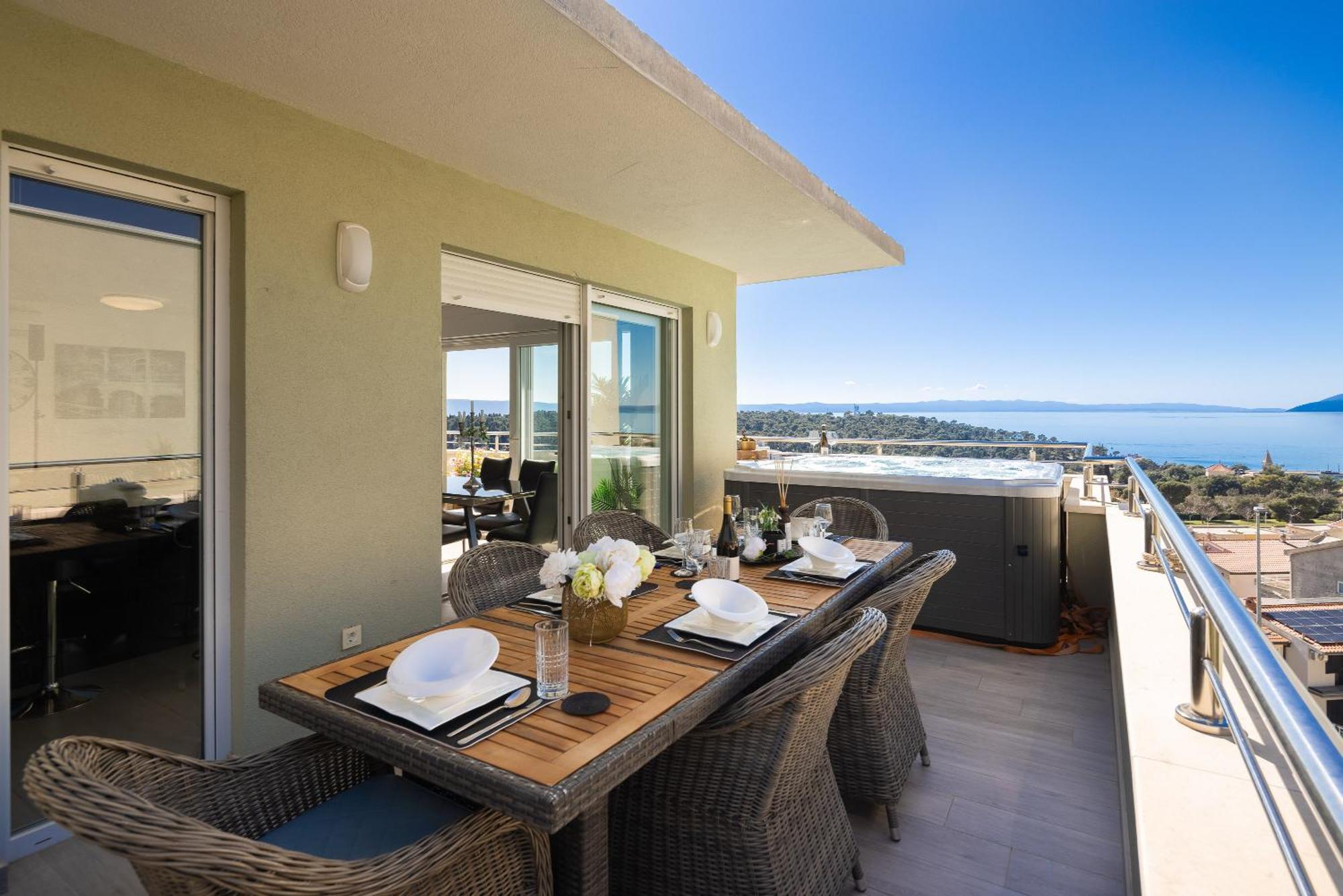 Apartment Luxury Penthouse With Jacuzzi, Panoramic View Makarska