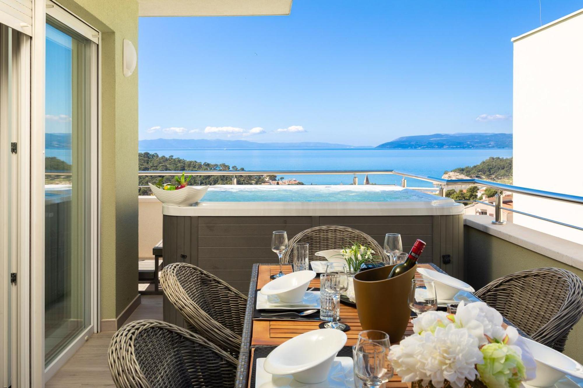Luxury Penthouse With Jacuzzi, Panoramic View * Makarska